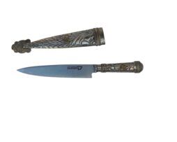 Cuchillo en alpaca y bronce